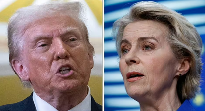 Donald Trump y Ursula von der Leyen