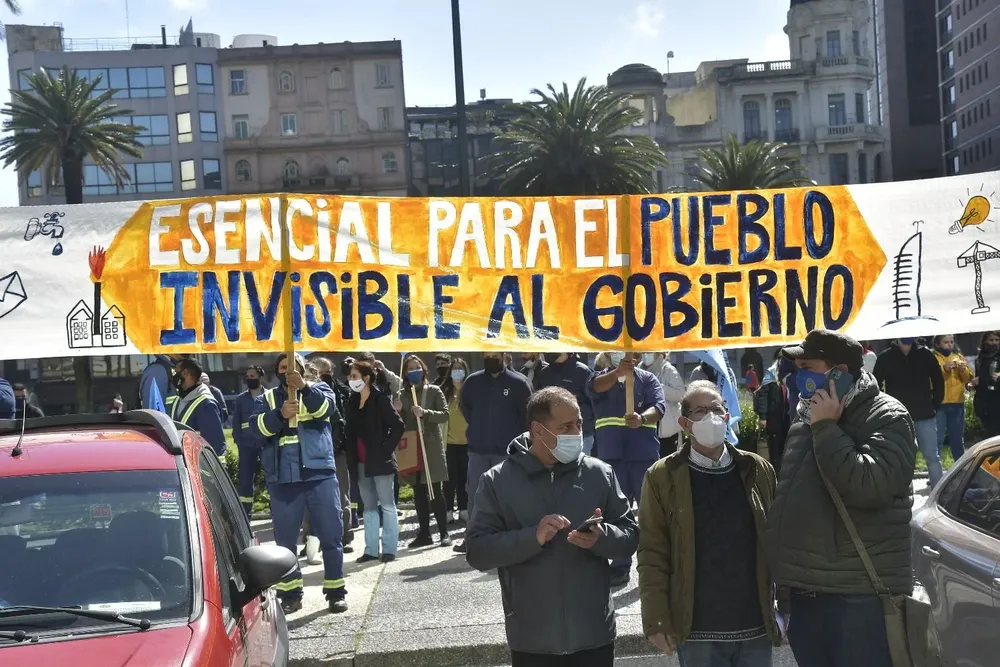 Manifestación de Sutel, foto de archivo