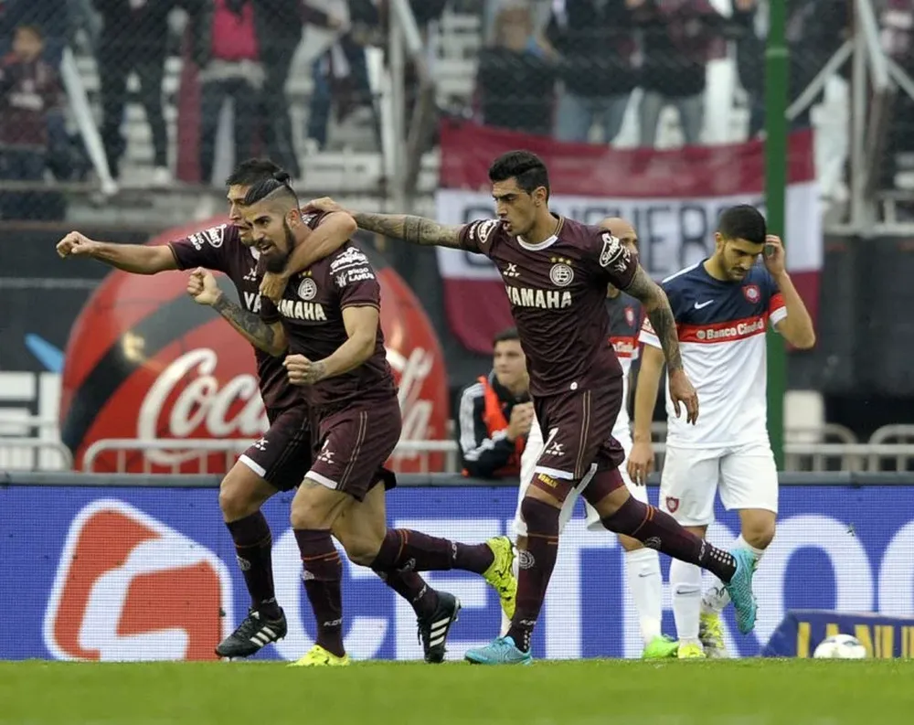 El festejo de Lanús