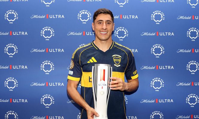 Miguel Merentiel, MVP del partido de Boca ante Benfica