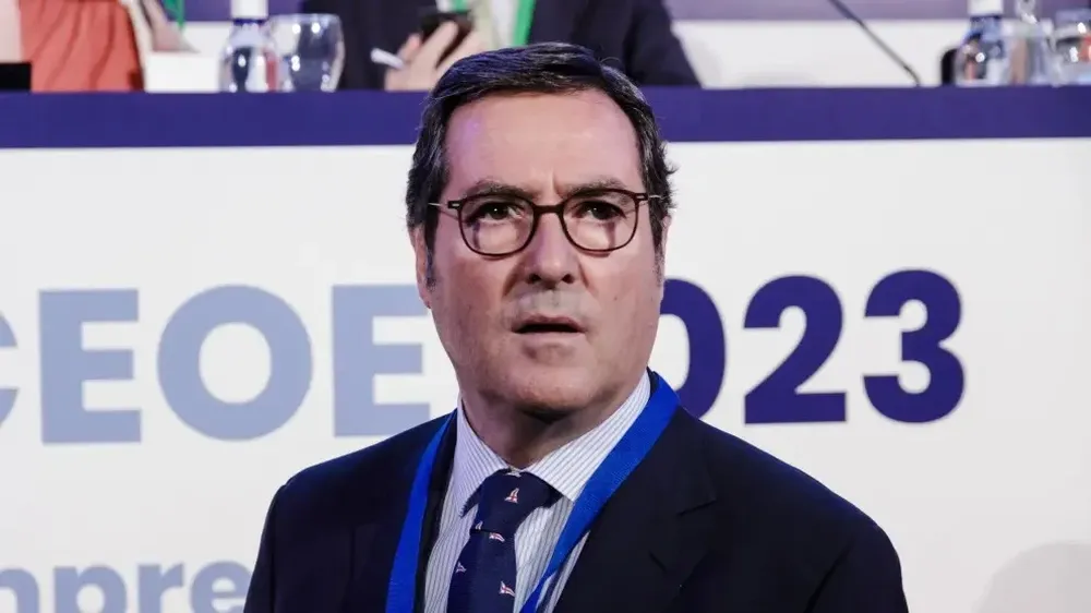 El presidente de la CEOE, Antonio Garamendi