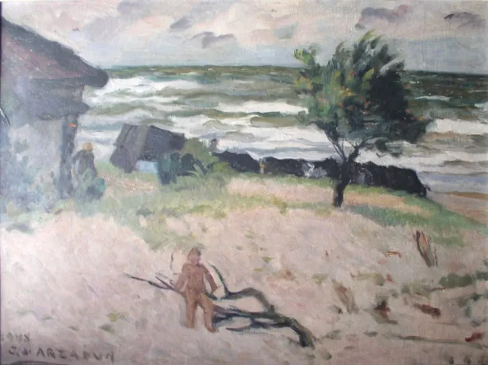 Un óleo sobre tela de Adolfo Sayago