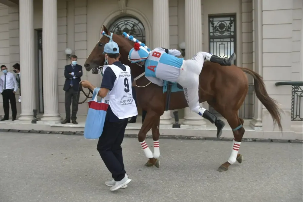 Jockeys con distanciamiento