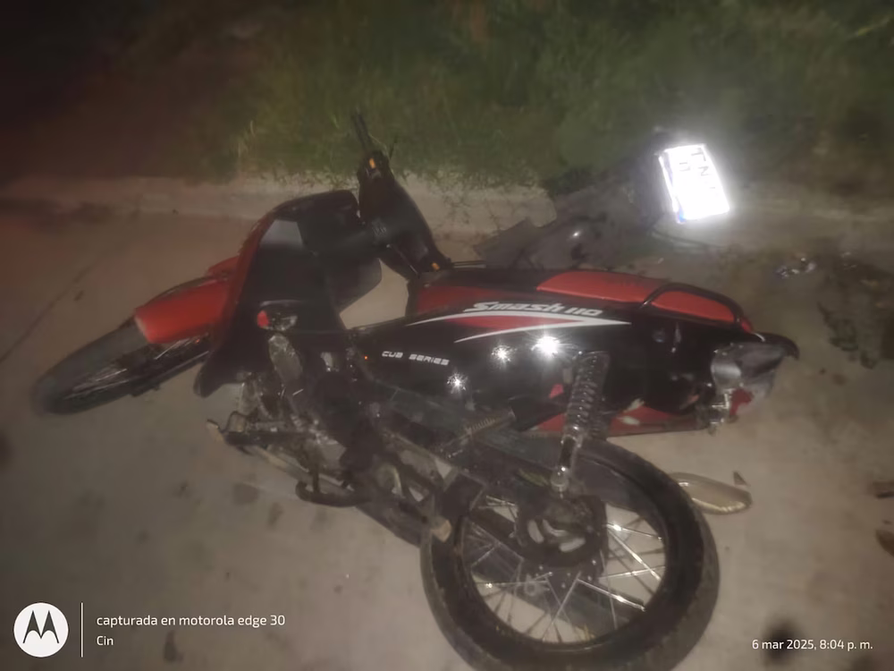 La moto utilizada en el robo en La Matanza