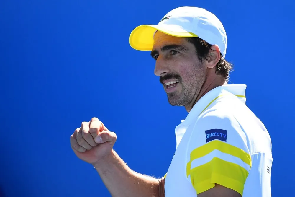 Cuevas ganó en su debut en el Abierto de Australia