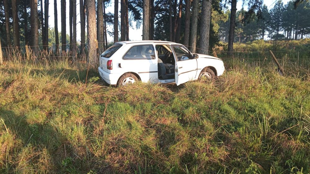 Así terminó el auto tras el accidente