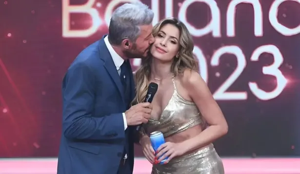 Marcelo Tinelli y Milett Figueroa
