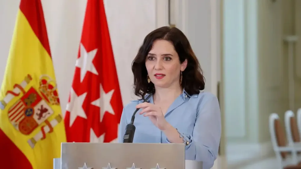 La presidenta de la Comunidad de Madrid, Isabel Díaz Ayuso
