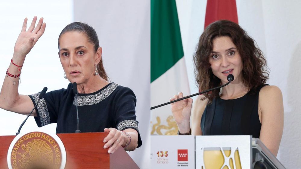 Sheinbaum arremete contra Díaz Ayuso y la acusa de estar tres días de vacaciones en México.