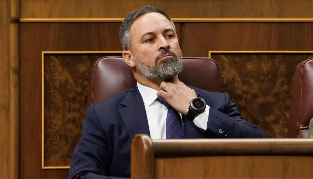 El líder de Vox, Santiago Abascal
