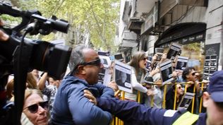 Manifestación de damnificados de Conexión Ganadera. (Archivo)