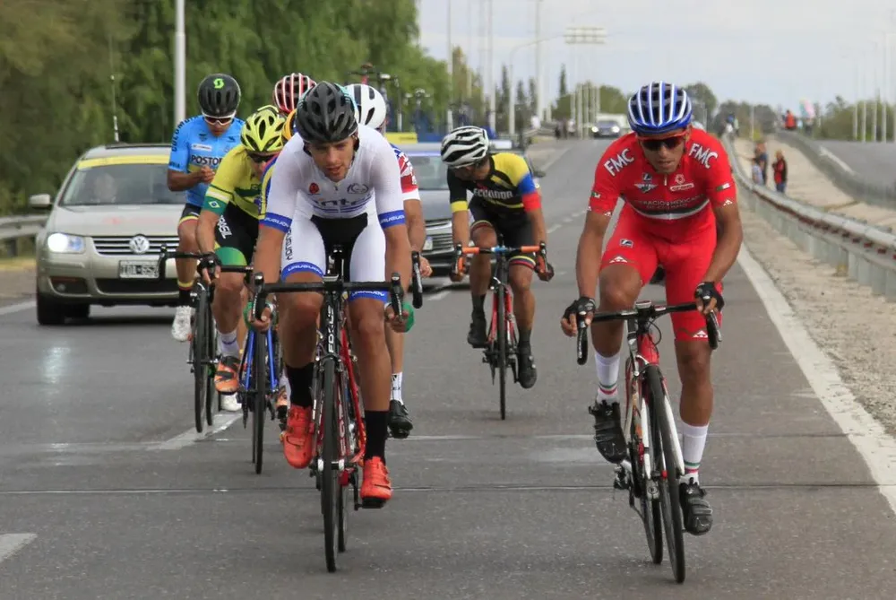 Agustín Moreira durante la escapada de este domingo en San Juan