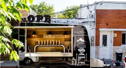 El beertruck funciona como autoservicio para los clientes.