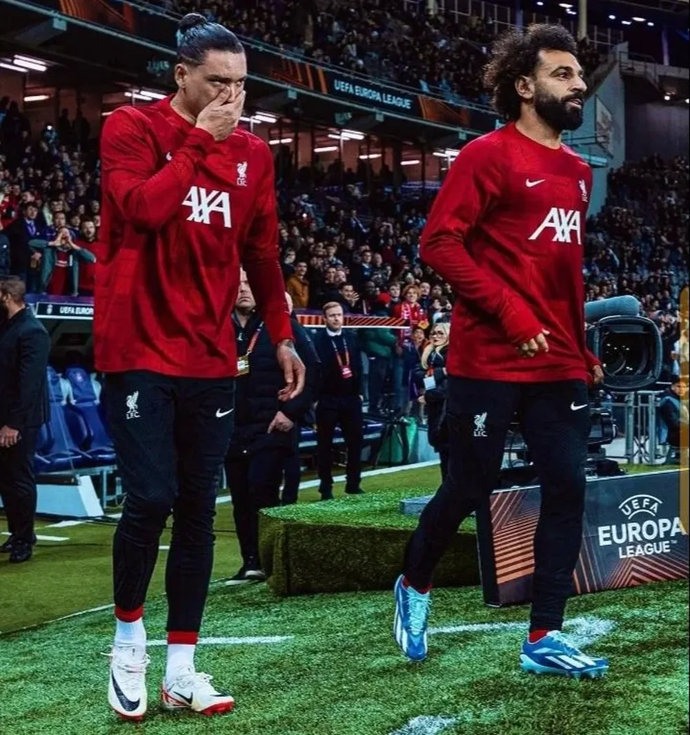 Darwin Núñez y Mohamed Salah