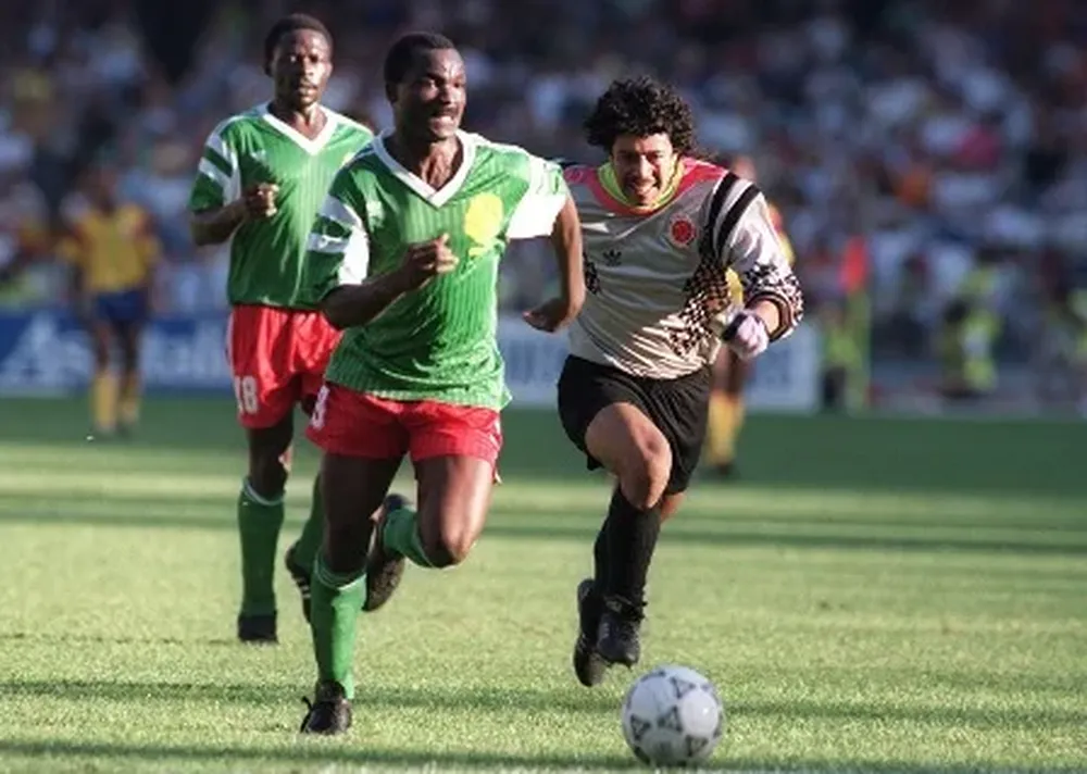 Roger Milla en Italia 1990 y su gol decisivo a Colombia
