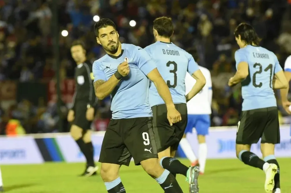 El festejo de Luis Suárez