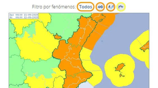 AEMET desactiva el alerta rojo en Valencia y Málaga.