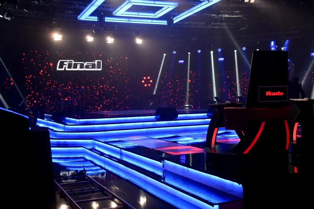 El estudio de La Voz Uruguay