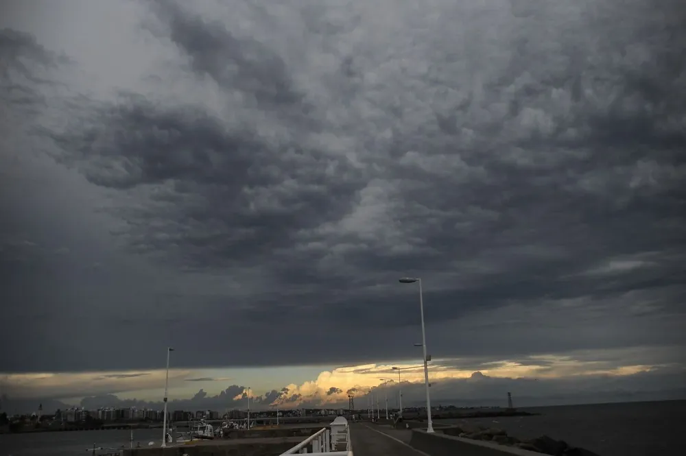 Las tormentas se generaron por el ingreso de un frente frío, comunicó Inumet