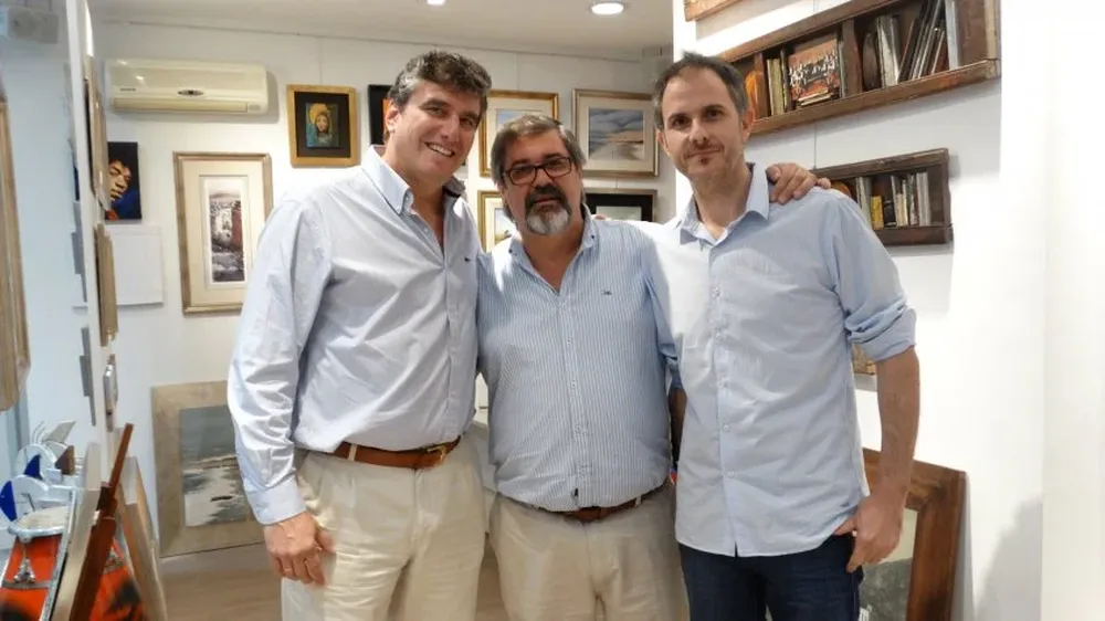 Adolfo Sayago, Enrique Souza y Fernando Fraga