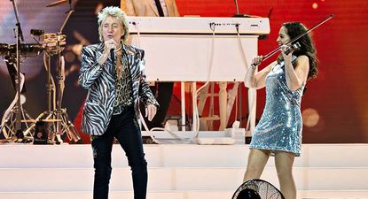 El cantante Rod Stewart.