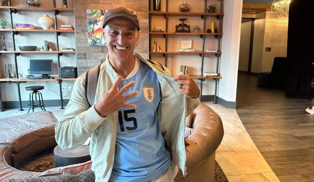 Pablo Barboza, un hincha uruguayo, se cruzó Estados Unidos desde California a New Jersey para estar junto a la selección en la Copa América 2024