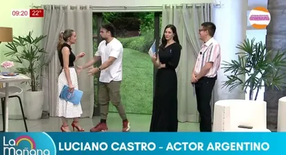 Habló Luciano Castro sobre su aparición en la TV paraguaya