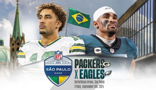 El afiche de la NFL en Brasil