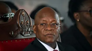 John Magufuli durante una ceremonia en Tanzania