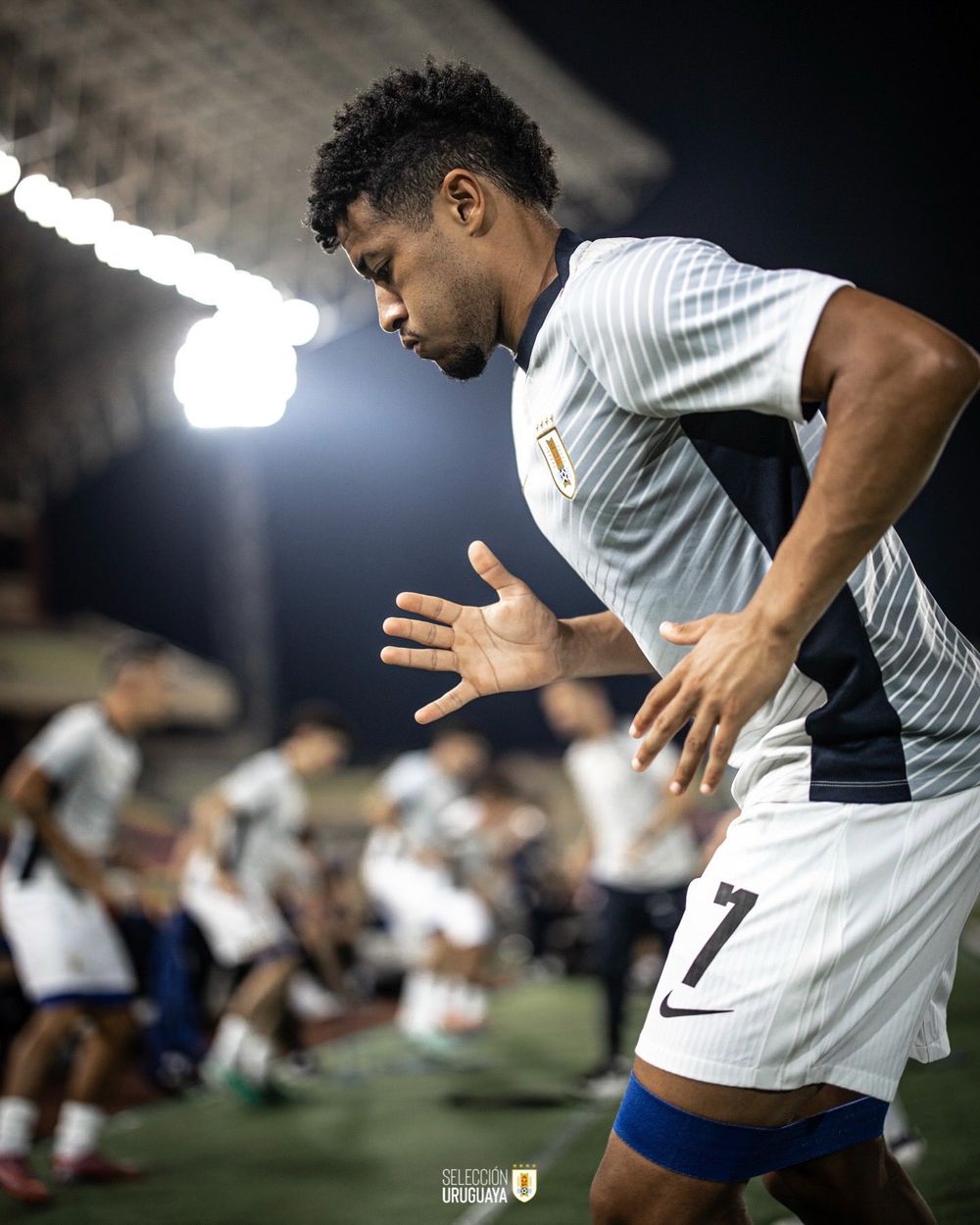 Kevin Amaro en Uruguay vs Uzbekistán