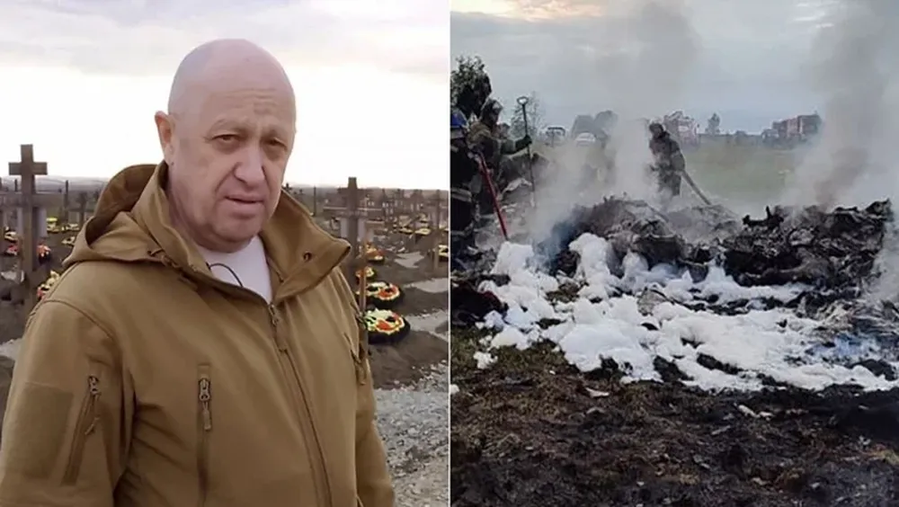 El avión del líder del Grupo Wagner, Yevgueni Prigozhin,. cayó a tierra.