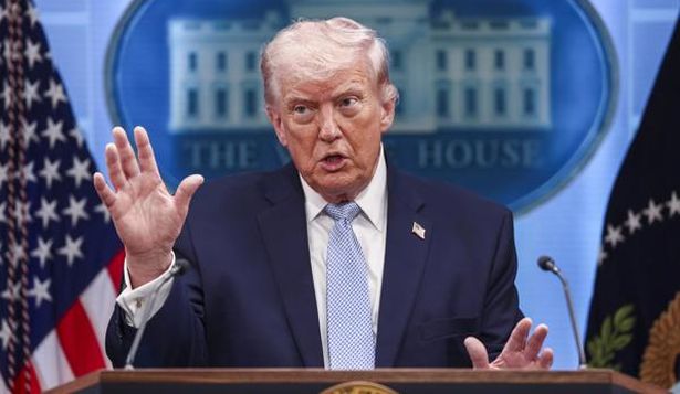 Donald Trump en una conferencia celebrada esta semana