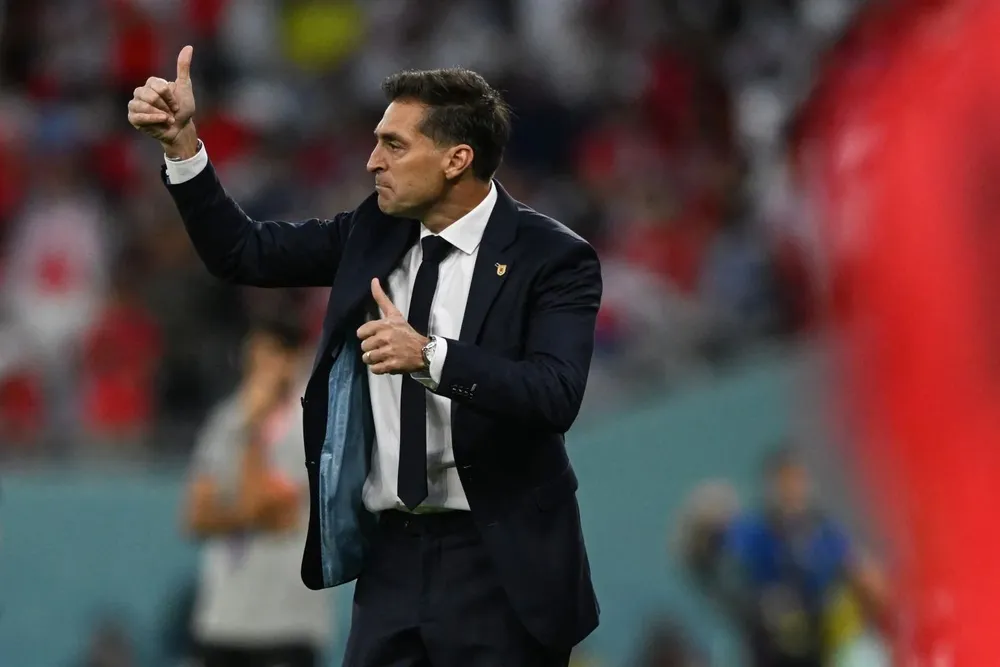 Diego Alonso, entrenador de Uruguay