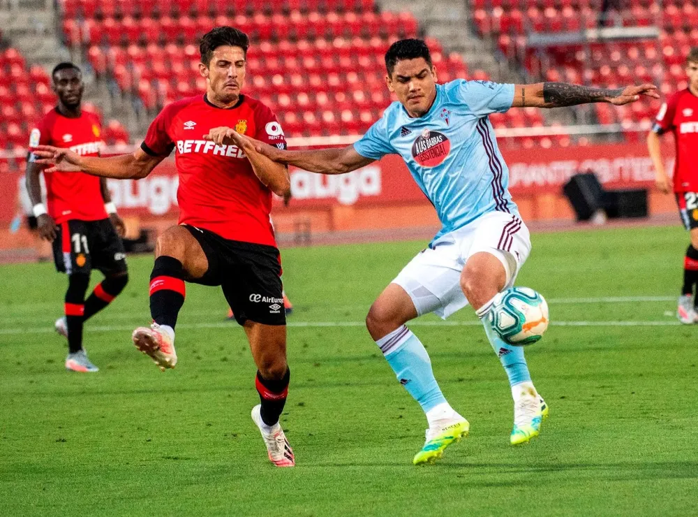 Gabriel Fernández con Celta, ante Mallorca