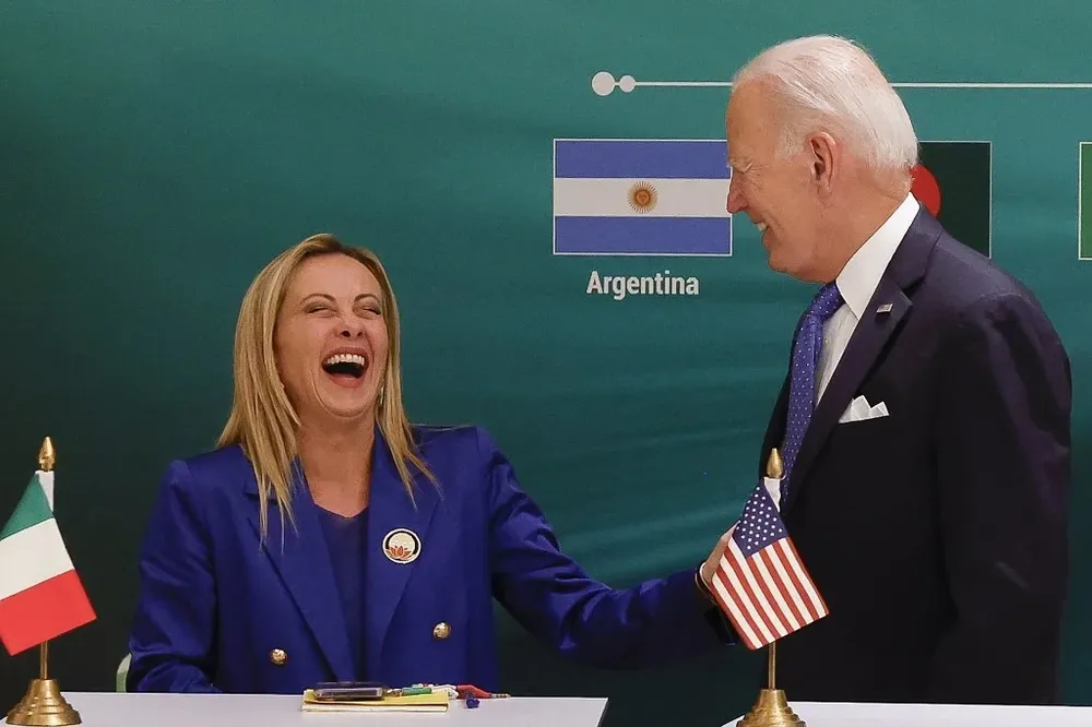 Giorgia Meloni se reunió con el presidente de Estados Unidos, Joe Biden, quien le dijo “Nos hicimos muy amigos”.