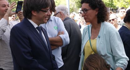 Carles Puigdemont i Marta Rovira