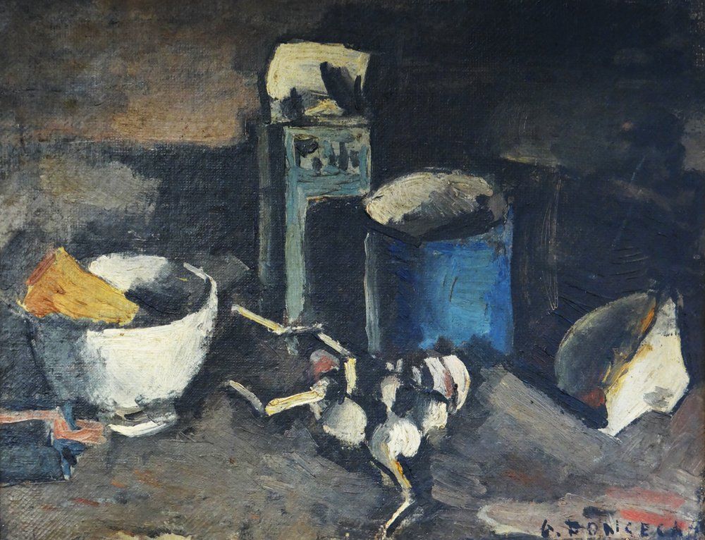 Bodegón, un óleo sobre tela del pintor Gonzalo Fonseca