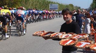 Pizzas en el Giro de Italia