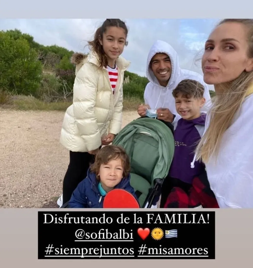 Suárez en paseo familiar