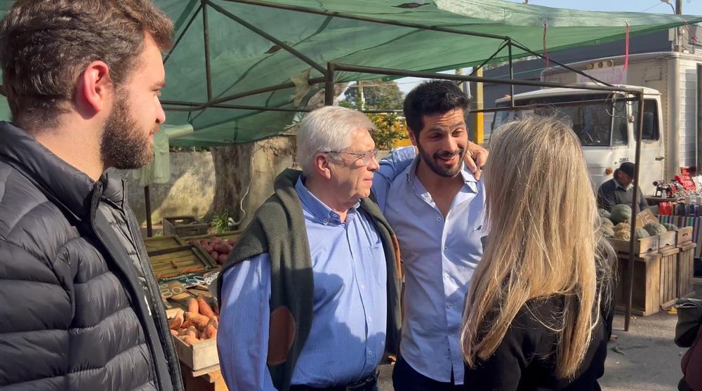 Tabaré Viera y Andrés Ojeda juntos en una recorrida por Peñarol