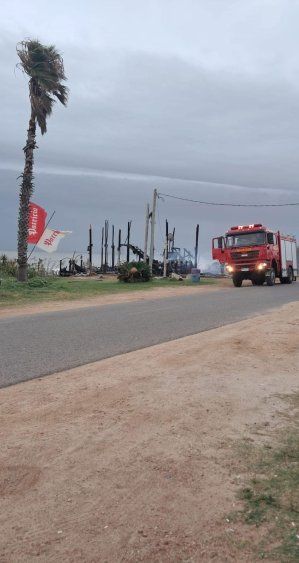 Incendio en parador de Cuchilla Alta