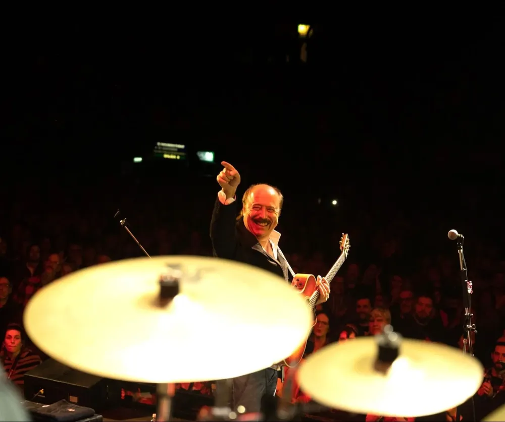 Jaime Roos en su show del Luna Park en 2023