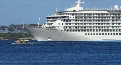 El crucero de los millonarios llegó a Punta con medidas extremas de seguridad