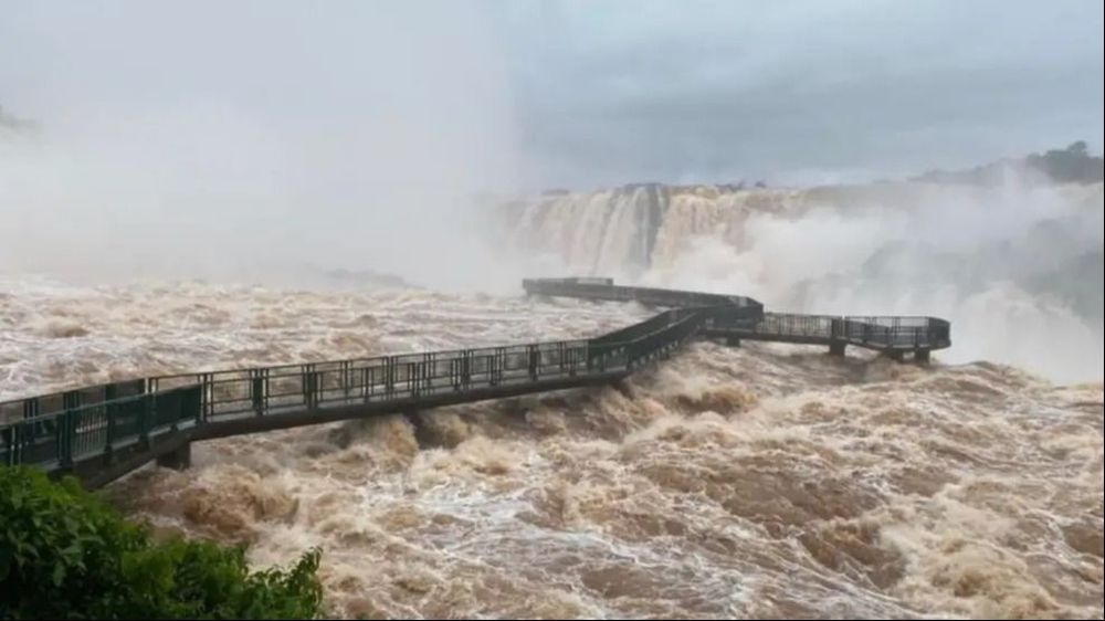 Cierran las Cataratas del Iguazú por alerta meteorológico