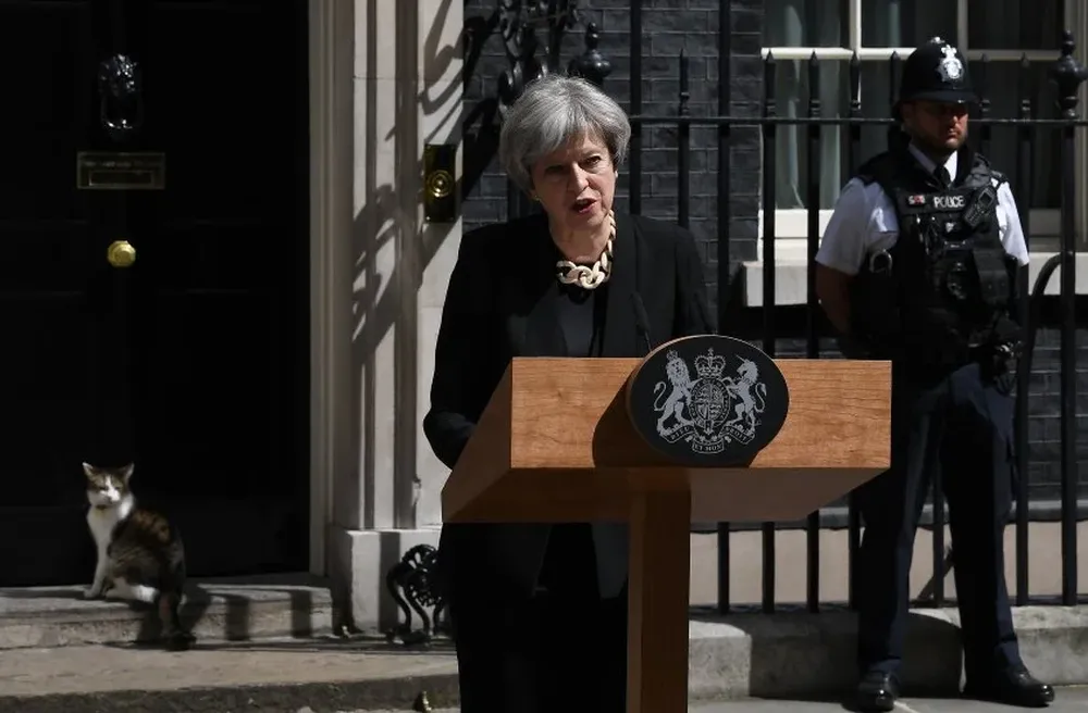 Theresa May habla tras el atentado en Londres el sábado 3 de junio de 2017