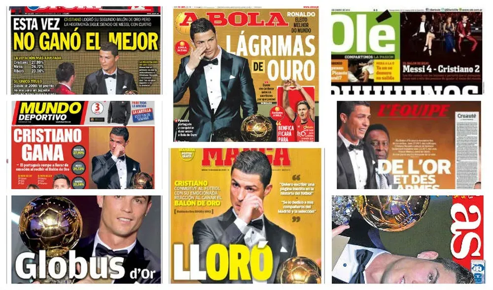 Las tapas con Ronaldo y su Balón de Oro