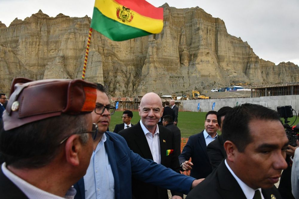 Gianni Infantino en La Paz Gianni Infantino en La Paz