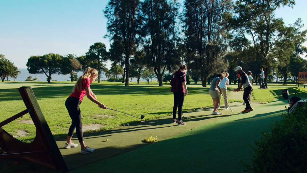 En el club funciona una escuelita de golf