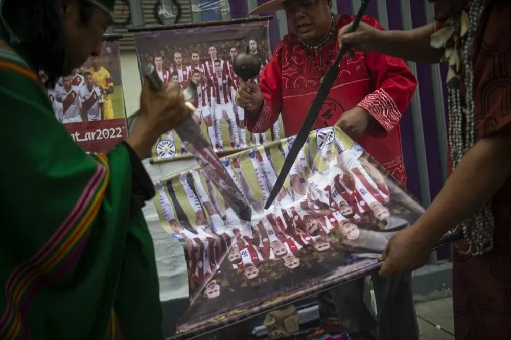 Chamanes peruanos hicieron conjuros para que gane su selección