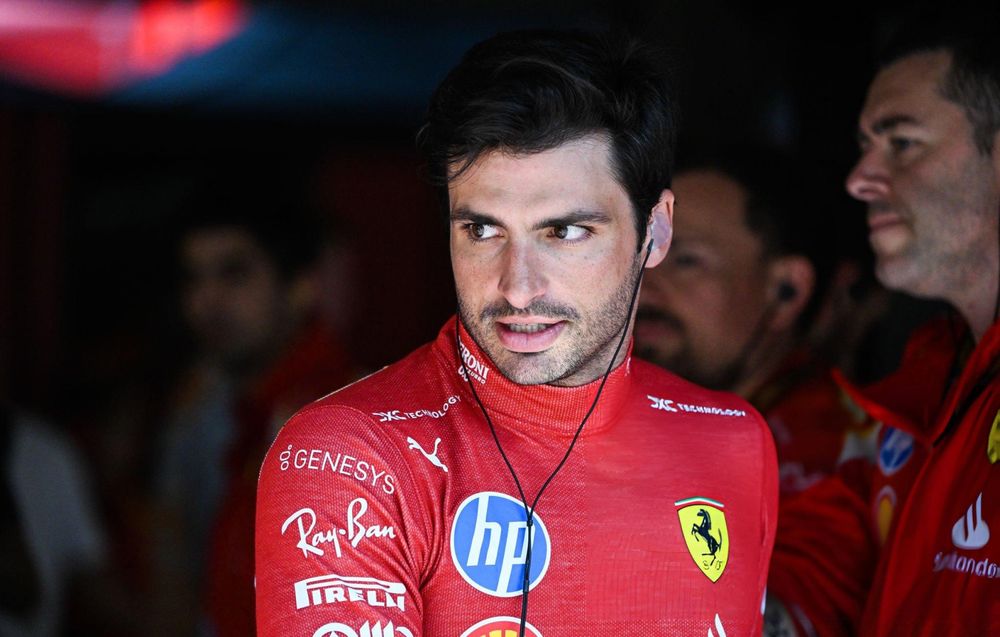 Carlos Sainz, tras el sprint.